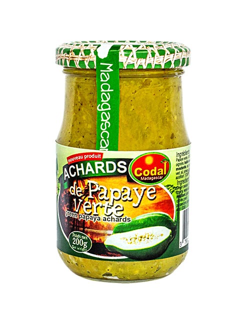 ACHARDS DE PAPAYE VERTE